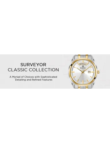 reloj hombre cuarzo Bulova 98C127 39mm dial blanco / plata 30m WR correa de acero