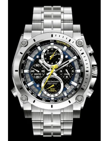 reloj deportivo hombre Bulova Precisionist 96B175 46.5mm 1/1000 segundos precisión 300m WR correa de acero