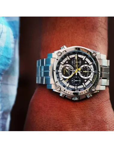 reloj deportivo hombre Bulova Precisionist 96B175 46.5mm 1/1000 segundos precisión 300m WR correa de acero