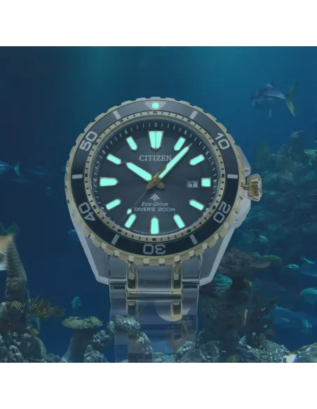 Reloj deportivo hombre Citizen Ecodrive Promaster Marine Drive BN0194-57E ST 44.5mm dial negro