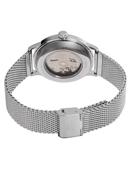 reloj automático hombre Orient Bambino RA-AC0018E dial verde 40.5mm correa acero malla (admite cuerda manual)