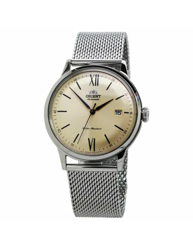 copy of reloj automático hombre Orient Bambino RA-AC0019L dial azul 40.5mm correa acero malla (admite cuerda manual)