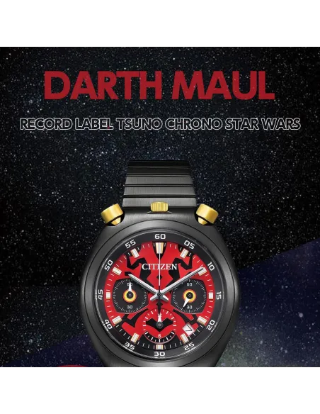 reloj unisex Citizen AN3668-55W Tsuno Chrono Star Wars DARTH MAUL Limited 400