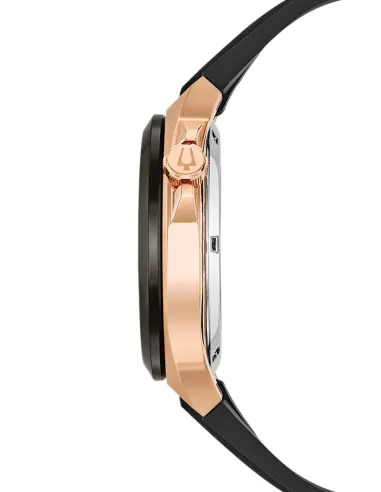 reloj automático hombre Bulova Maquina Skeleton 98A177 46mm Cristal de Zafiro Oro Rosa 100m