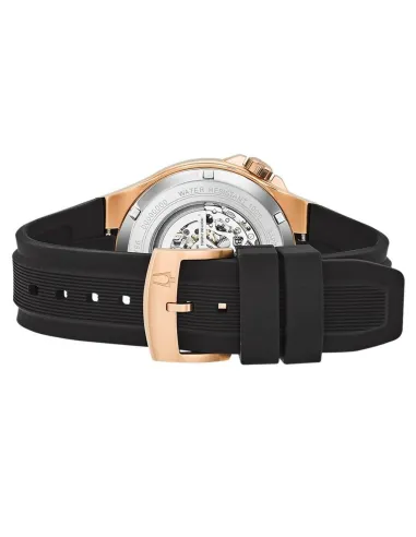 reloj automático hombre Bulova Maquina Skeleton 98A177 46mm Cristal de Zafiro Oro Rosa 100m