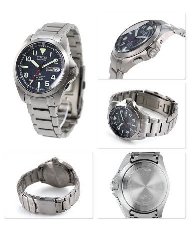 reloj radio-control hombre Citizen Promaster Land TITANIUM AT6080-53L JDM 39mm 200m