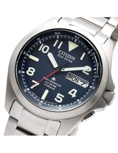 reloj radio-control hombre Citizen Promaster Land TITANIUM AT6080-53L JDM 39mm 200m