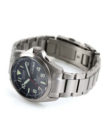 reloj radio-control hombre Citizen Promaster Land TITANIUM AT6080-53L JDM 39mm 200m