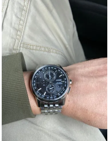reloj hombre Radiocontrol Citizen AT8110-53E A-T dial negro 43mm Calendario Perpetuo Cristal de Zafiro