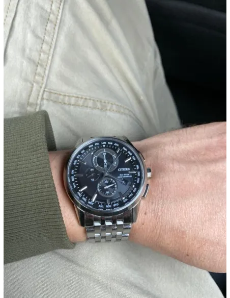 reloj hombre Radiocontrol Citizen AT8110-53E A-T dial negro 43mm Calendario Perpetuo Cristal de Zafiro