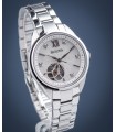 reloj automático mujer Bulova Silver Diamond 96P181 34mm Madreperla cristal de zafiro 30m WR correa de acero