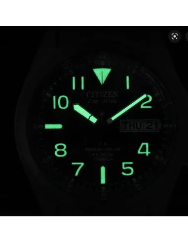 Reloj radio-control hombre Citizen Promaster Land TITANIUM AT6085-50E  39mm