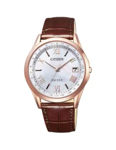 reloj titanio radio-control hombre Citizen Exceed CB1112-07W JDM 38mm Cristal de zafiro