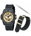 reloj hombre Luminox Navy Seal Gold  3505.GP.SET 45mm Cuarzo Edición Limitada 200m WR