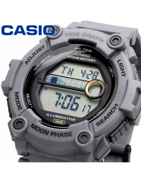 copy of reloj deportivo hombre Casio WS-1300H-1A Mareas Fases Lunares 10 años batería correa resina Luz Led