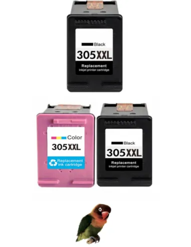 Cartucho compatible negro HP 305XL DeskJet 2700, 2730, 4100, 4134 HP ENVY 6020, 6022, 6030, 6032, 6420, 6422, 6430, 6432 18ml