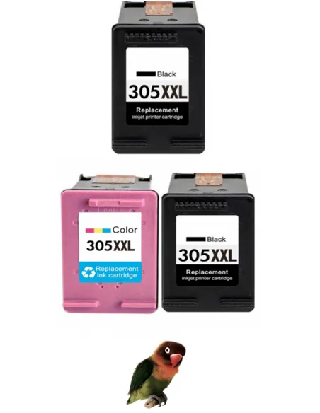 Cartucho compatible negro HP 305XL DeskJet 2700, 2730, 4100, 4134 HP ENVY 6020, 6022, 6030, 6032, 6420, 6422, 6430, 6432 18ml