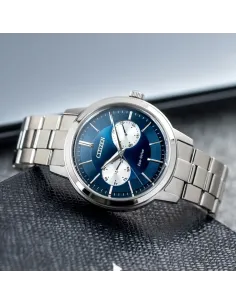 Reloj hombre Citizen Ecodrive BU4030-91L JDM 41mm azul 100m WR correa de acero 2
