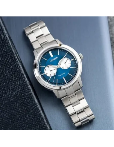 Reloj hombre Citizen Ecodrive BU4030-91L JDM 41mm azul 100m WR correa de acero