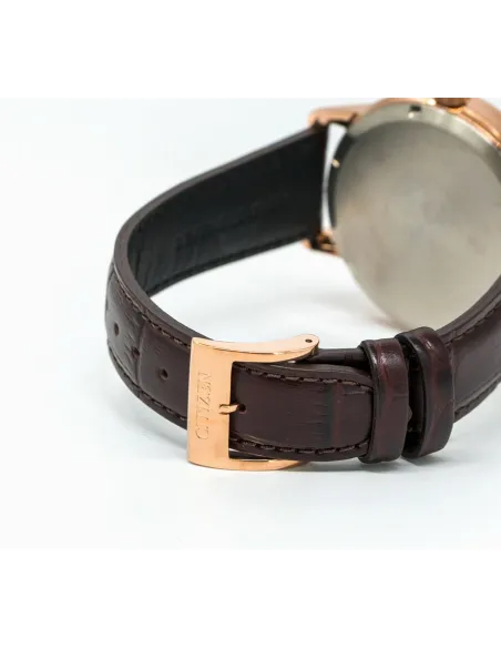 reloj hombre Citizen Ecodrive BU4032-11A JDM 41mm correa de cuero 100m