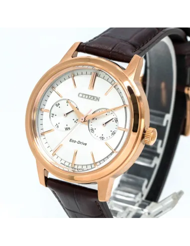 reloj hombre Citizen Ecodrive BU4032-11A JDM 41mm correa de cuero 100m