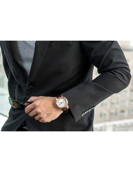 reloj hombre Citizen Ecodrive BU4032-11A JDM 41mm correa de cuero 100m