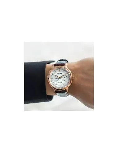 reloj hombre Citizen Ecodrive BU4032-11A JDM 41mm correa de cuero 100m