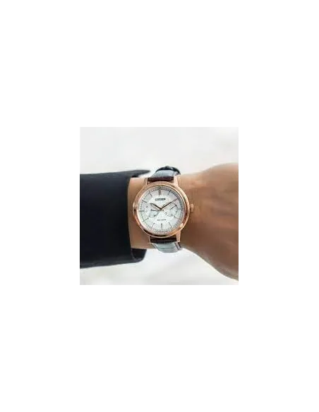 reloj hombre Citizen Ecodrive BU4032-11A JDM 41mm correa de cuero 100m