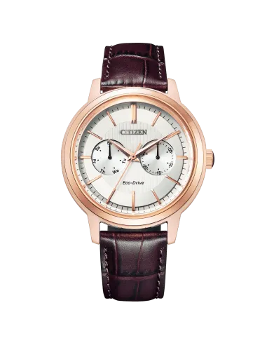 reloj hombre Citizen Ecodrive BU4032-11A JDM 41mm correa de cuero 100m