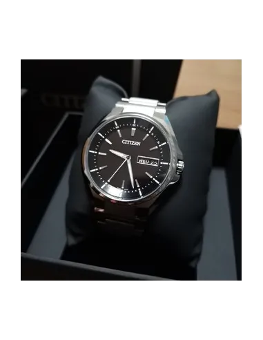 reloj radio-control hombre Titanio Citizen ATESSA AT6050-54E JDM 41mm cristal de Zafiro anti-reflejo 100m