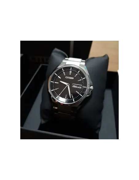 reloj radio-control hombre Titanio Citizen ATESSA AT6050-54E JDM 41mm cristal de Zafiro anti-reflejo 100m