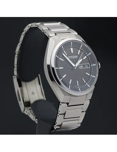 reloj radio-control hombre Titanio Citizen ATESSA AT6050-54E JDM 41mm cristal de Zafiro anti-reflejo 100m
