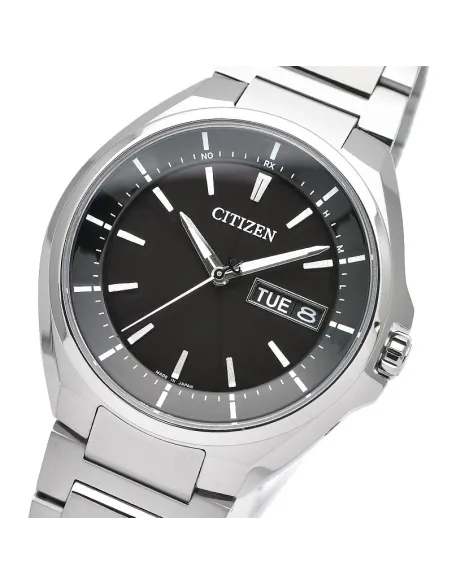 reloj radio-control hombre Titanio Citizen ATESSA AT6050-54E JDM 41mm cristal de Zafiro anti-reflejo 100m