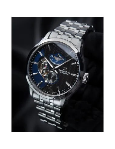 copy of reloj automático hombre Orient Star RE-AV0B01S dial blanco 41mm 50h Reserva de Marcha Cristal de Zafiro