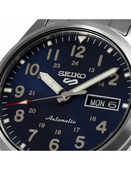 reloj automático hombre Seiko 5 Sports Field SRPG29K1 dial azul 39MM 100m