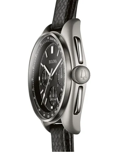 Reloj hombre Bulova 96B251 Special Edition Moon Apollo Lunar Pilot Chronograph dial negro 30m WR correa de cuero