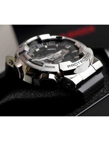 reloj hombre Casio G-Shock GM110-1A Ana-Digi 200m WR correa de goma Hora Mundial 5 Alarmas