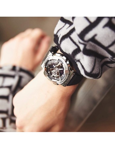 reloj hombre Casio G-Shock GM110-1A Ana-Digi 200m WR correa de goma Hora Mundial 5 Alarmas