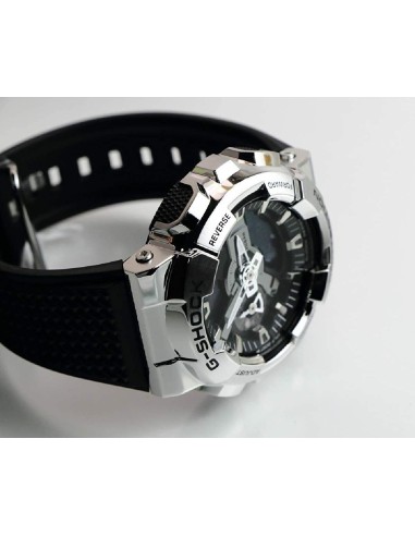 reloj hombre Casio G-Shock GM110-1A Ana-Digi 200m WR correa de goma Hora Mundial 5 Alarmas