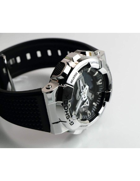 reloj hombre Casio G-Shock GM110-1A Ana-Digi 200m WR correa de goma Hora Mundial 5 Alarmas