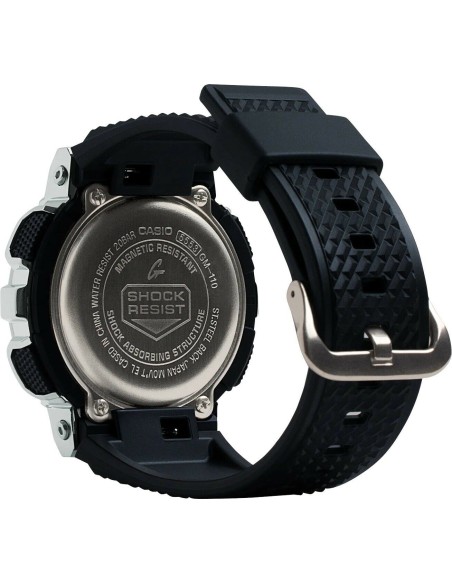 reloj hombre Casio G-Shock GM110-1A Ana-Digi 200m WR correa de goma Hora Mundial 5 Alarmas