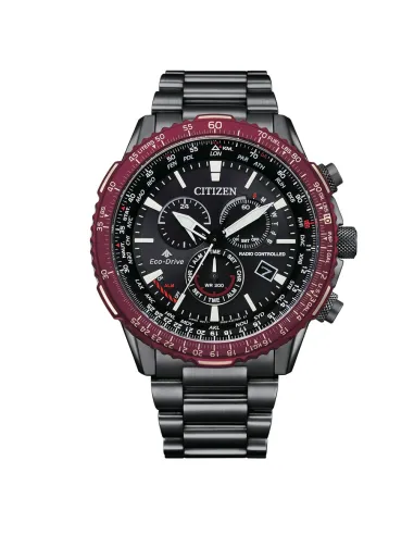 Reloj radiocontrol aviador hombre Citizen Eco-drive Pilot  CB5009-55E 45.9mm Cristal de Zafiro 200m