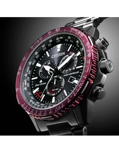 Reloj radiocontrol aviador hombre Citizen Eco-drive Pilot  CB5009-55E 45.9mm Cristal de Zafiro 200m