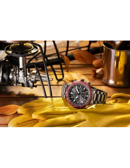 Reloj radiocontrol aviador hombre Citizen Eco-drive Pilot  CB5009-55E 45.9mm Cristal de Zafiro 200m