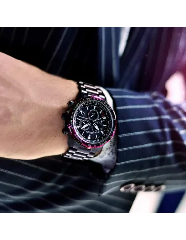 Reloj radiocontrol aviador hombre Citizen Eco-drive Pilot  CB5009-55E 45.9mm Cristal de Zafiro 200m