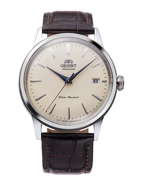 Orient Bambino  RA-AC0M04Y 38mm  automatic men’s watch leather band