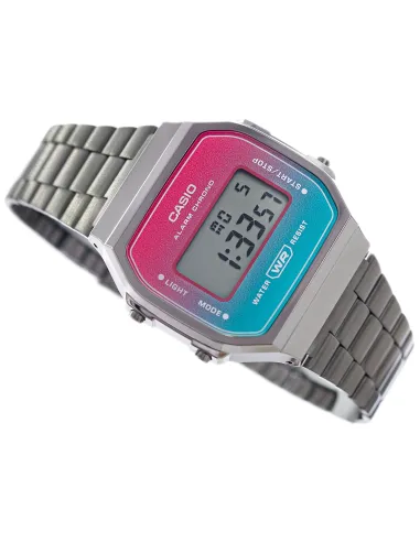 Reloj digital unisex Casio Iconic A168WERB-2A Luz batería 7 años cronógrafo