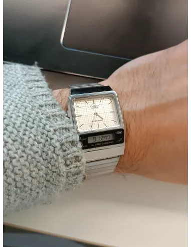 reloj unisex Casio AQ-800E-7A Edgy Vintage Retro ana-digi alarma