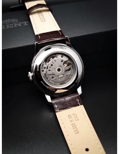 Orient Bambino  RA-AC0M04Y 38mm  automatic men’s watch leather band