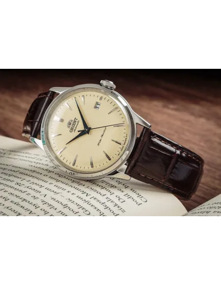 Orient Bambino  RA-AC0M04Y 38mm  automatic men’s watch leather band